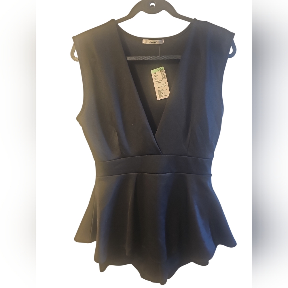 PAPAYA Black Romper, Women's, Size L